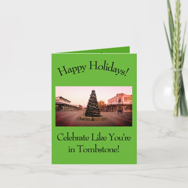 Westernt julkort helgkort (Framsida)