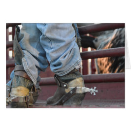 Westernt kort för Bull Rider och Bull