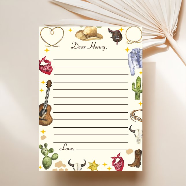 Westernt kort för Cowboys Födelsedagsfest - stort  (Skapare uppladdad)