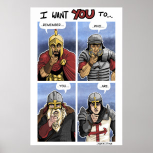 Westernt krigareraster poster