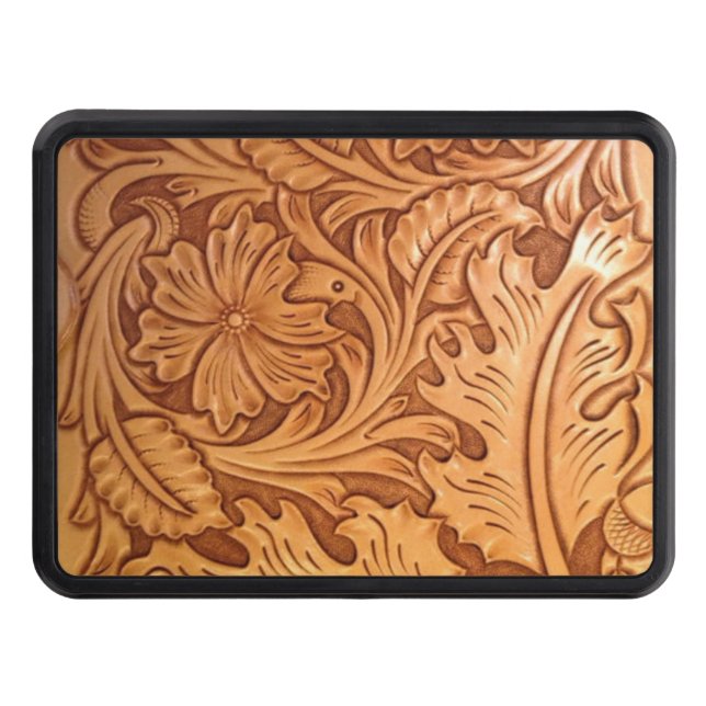 Westernt läder från Rustic land sydvästra stil Skydd För Dragkrok (Framsidan)