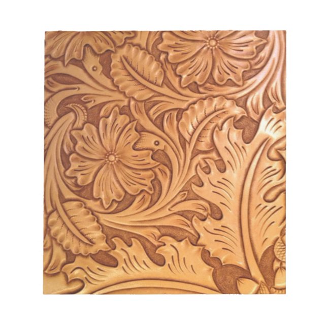 westernt läder från rustik land gammala västern co anteckningsblock (Framsida)