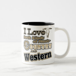 Westernt land Två-Tonad mugg