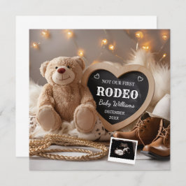 Westernt meddelande om CowboyGravid Inbjudningar