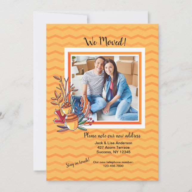 Westernt meddelande om Flytta av höstfoto (Framsida)