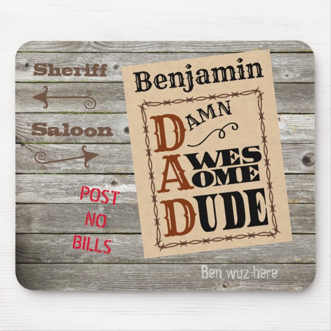 Westernt namn för Fantastisk teman Musmatta (Framsidan)