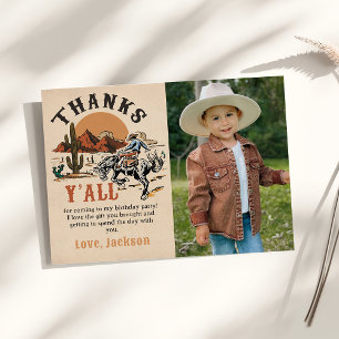Westernt Rodeo Cowboy Birthday Photo Tackto You Ca Tack Kort