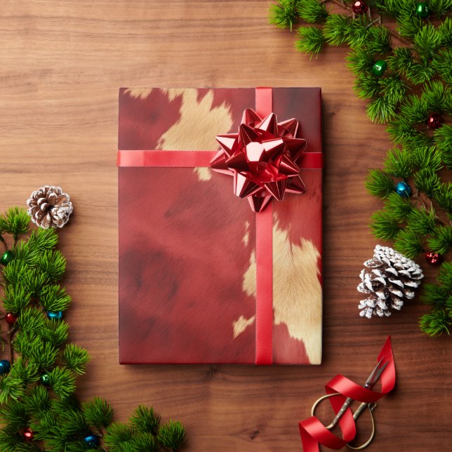 Westernt rödkvisseldjur presentpapper (Julgåva)