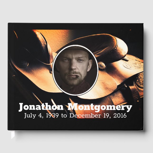 Westernt sadelnos och kommunens böneminne gästböcker (Framsida)