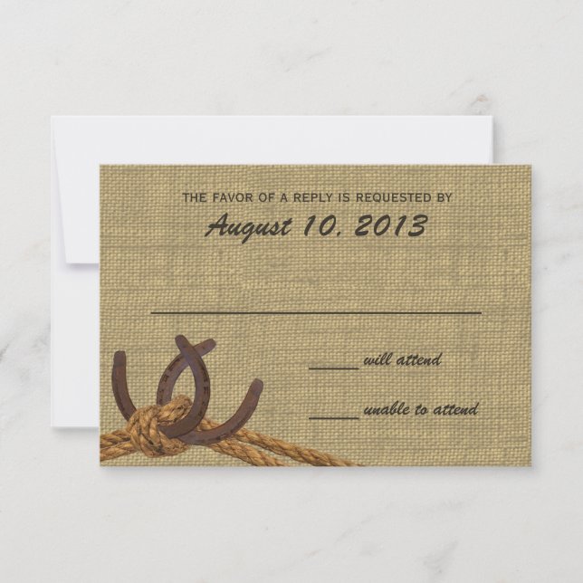 Westernt svar på Rope and Horse Shoes (Framsida)