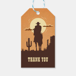 westernt tack presentetikett