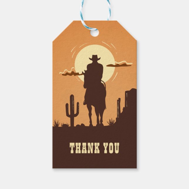 westernt tack presentetikett (Framsidan)