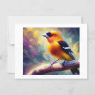 Westernt Tanager Bird, vykort