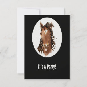 Westernt tema Birthday Anpassningsbar Inbjudan
