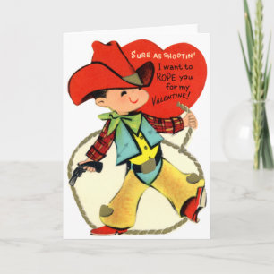 Westernt Valentine-kort Helgkort