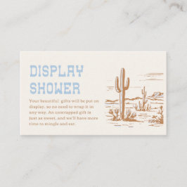 Westernt Visning Shower-kort Tilläggskort