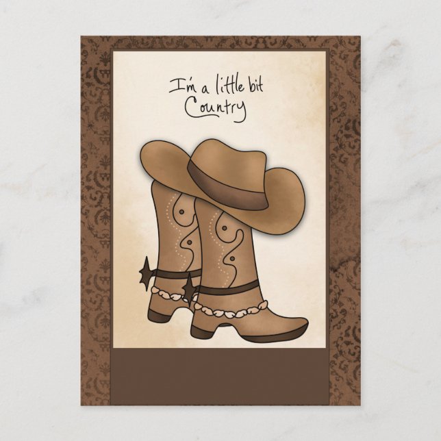 Westernt vykort för land (Framsida)