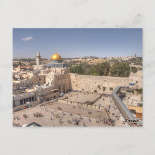 Westernt vykort för Wall Jerusalem