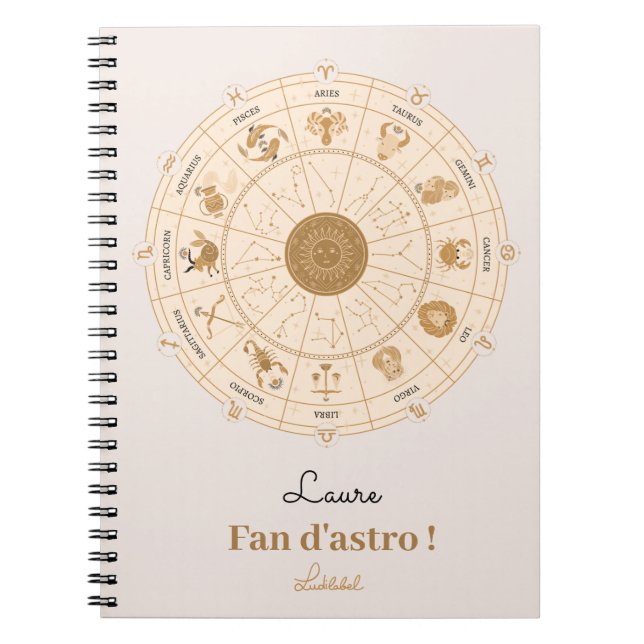 Westernt zodiakhjul - anteckningsbok (Framsidan)