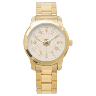 Westernt zodiakhjul - armbandsur