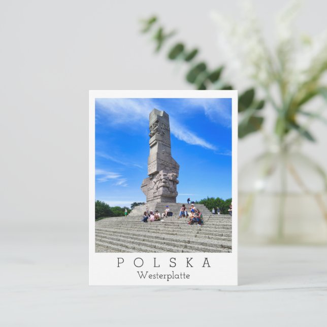 Westerplatte, Polska/Polen Vykort (Stående Fram)
