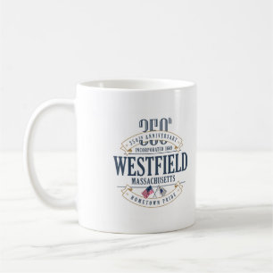 Westfield samlas., den 350. årsdagkaffemuggen kaffemugg
