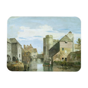 Westgaten, Canterbury (bodycolour på papper) Magnet