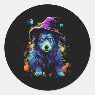 Westi Halloween Hundar Halloween Hundpromenad Husd Runt Klistermärke