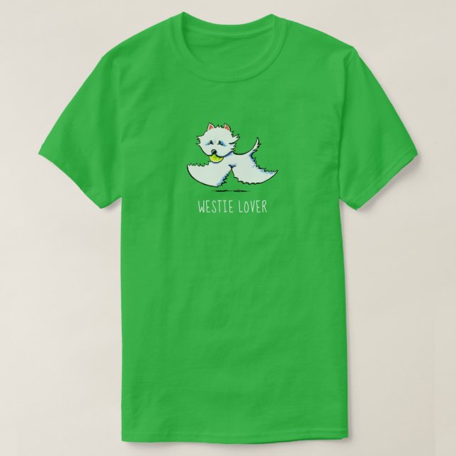 Westie Älskare Personlig T Shirt (Design framsida)