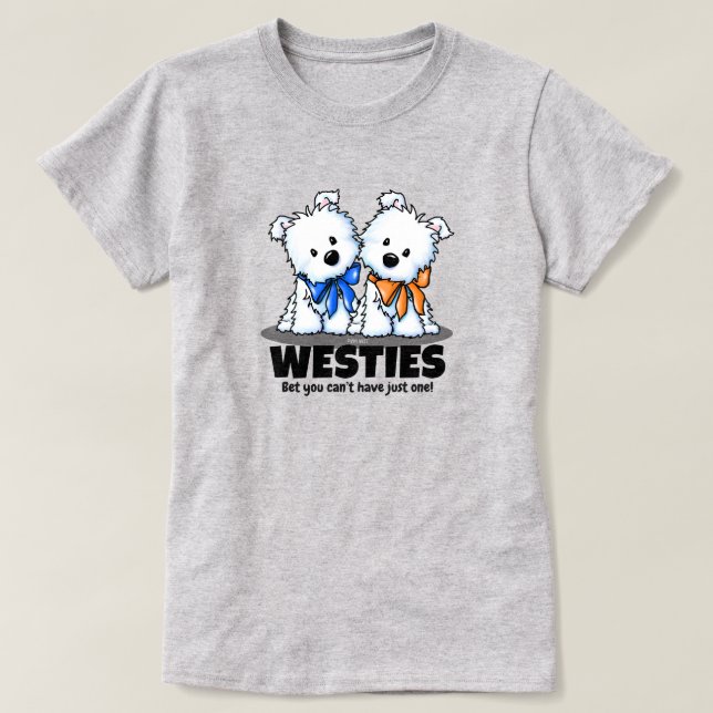Westie Älskare T-Shirt (Design framsida)