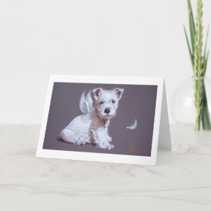 Westie Angel Kort