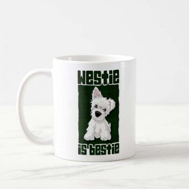 Westie är Bestie Kaffemugg (Vänster)