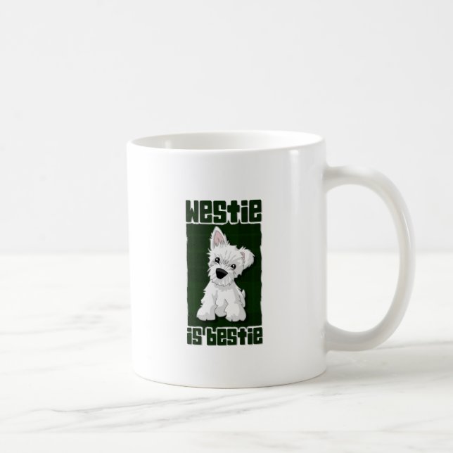 Westie är Bestie Kaffemugg (Höger)