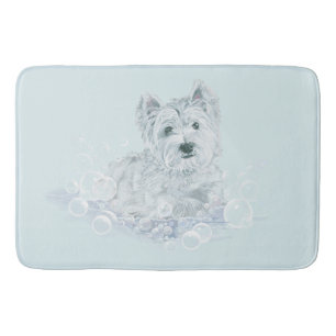 Westie badtid badrumsmatta