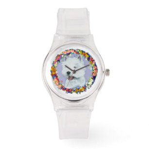 Westie Blommig Armbandsur