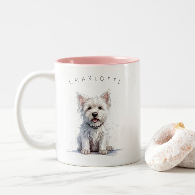 Westie Cheeky Cute Personlig Gift Mugg (Med munk)