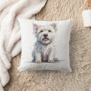Westie Cheeky Cute Personlig Kudde
