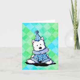 Westie Cirkusclown Blank Kort