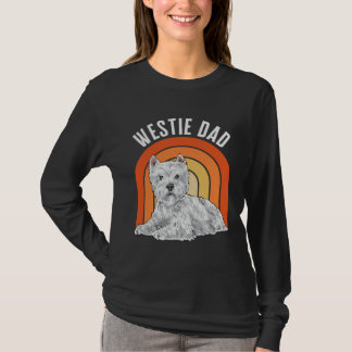 Westie Dad Dog Dad West Highland White Terrier T Shirt