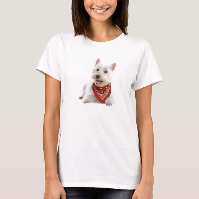 Westie damskjorta t-shirt (Framsida)