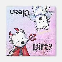 Westie Dishwasher magnet