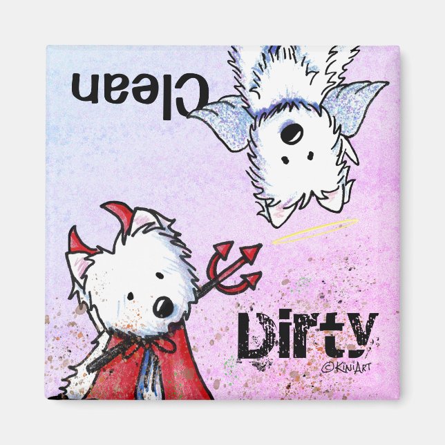 Westie Dishwasher magnet (Framsidan)