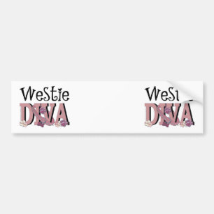 Westie DIVA Bildekal