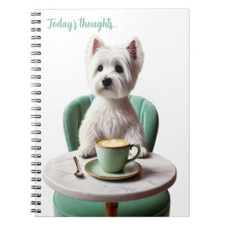 Westie drickslatte Journal Anteckningsbok