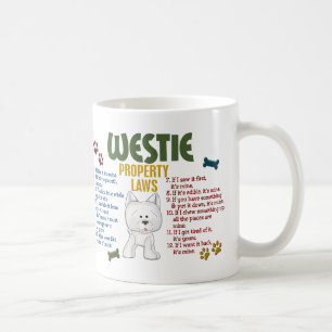 Westie egendomlagar 4 kaffemugg