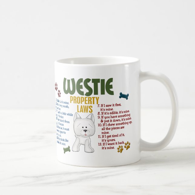 Westie egendomlagar 4 kaffemugg (Höger)