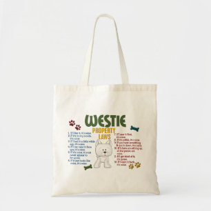 Westie egendomlagar 4 tygkasse