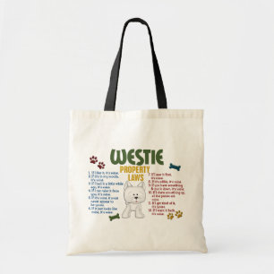 Westie egendomlagar 4 tygkasse