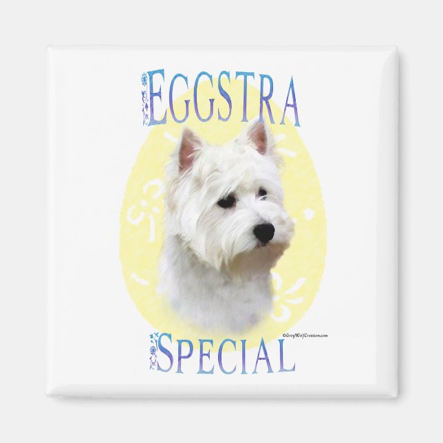 Westie Eggstra Speciell - Magnet (Framsidan)