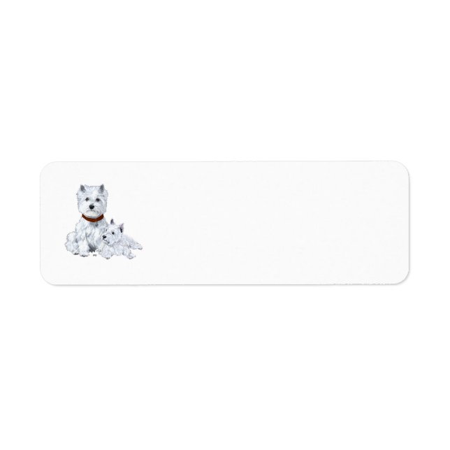 Westie Fader Returadressetikett Returadress Etikett (Framsidan)